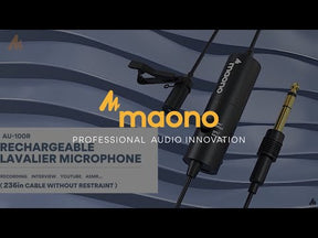 MAONO AU100R Wiederaufladbares Ansteckmikrofon 